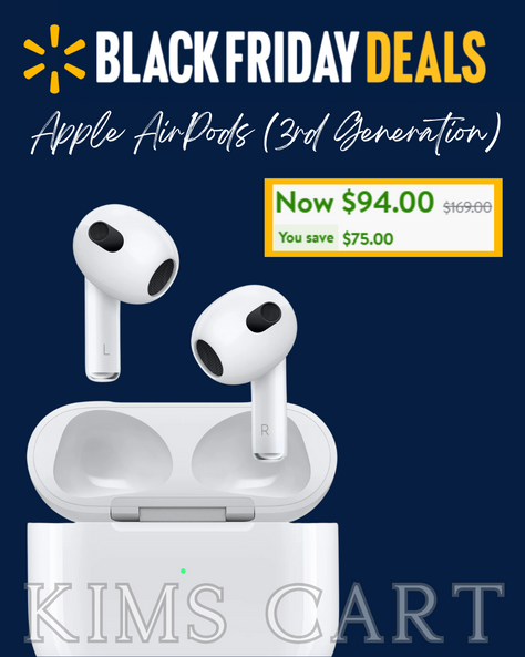 Best Price Yet!! 🙌 Apple AirPods (3rd Generation) ONLY $94!!! ad