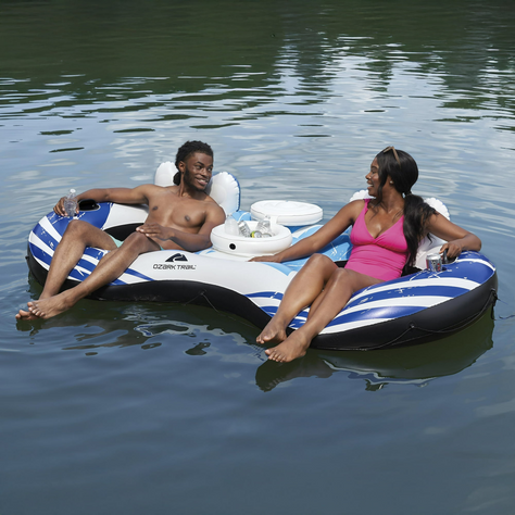 💦 WHAT. A. DEAL!! This Ozark Trail Rapid Rider Double 2-Person River Tube just went on price drop ⬇️ (may be available by location) 🔗⬇️