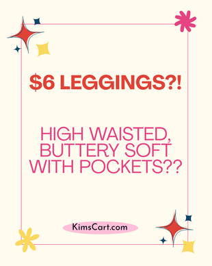 $6 Leggings?!?!  High Waisted, Buttery Soft WITH Pockets??