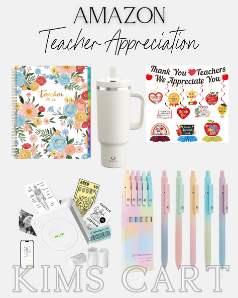 🧑🏫 Make sure your teachers feel appreciated! Here are a few gift ideas and get 50% OFF Teacher Appreciation Decor.
