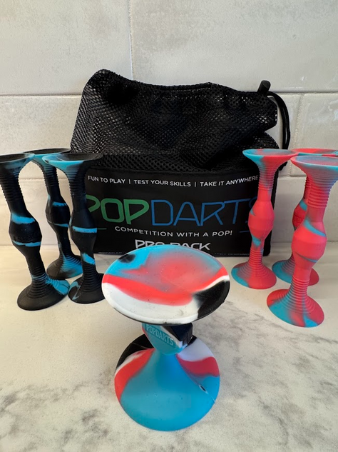 Hands-down, our family's FAVORITE game from Santa this year = POPDARTS!!! We've already had countless hours of competition. Super easy and fun for everyone. Clip the (rare) 20% OFF coupon