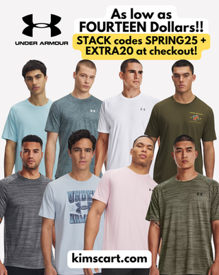 Men’s Under Armour Shirts as low as 