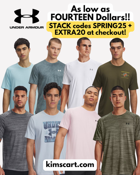 Men’s Under Armour Shirts as low as