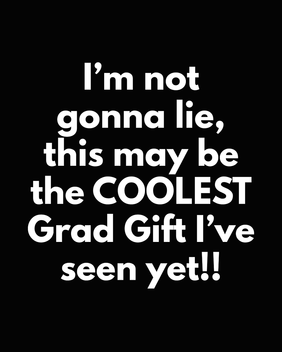 I’m not gonna lie, this may be the COOLEST Grad Gift I’ve seen yet!!