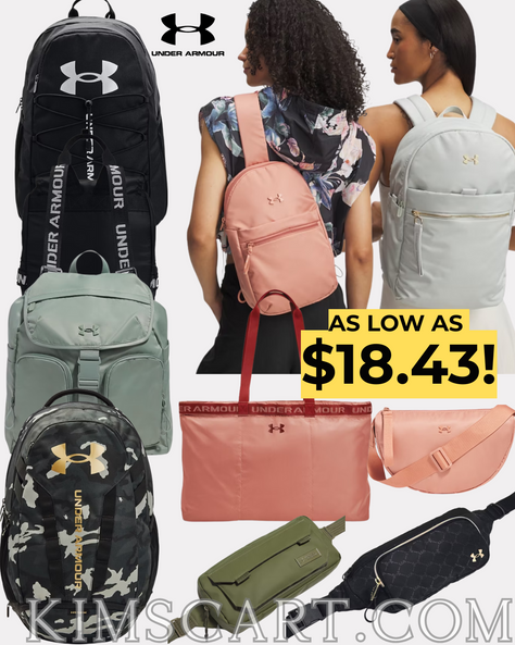 GET. OUT!!!!! 🏃🏃♀️🏃♀️ Under Armour Backpacks are the L O W E S T price EVER today!!! As low as $18.43 when you stack codes. Hurry, this deal is TODAY ONLY!!! 🔗 ⬇