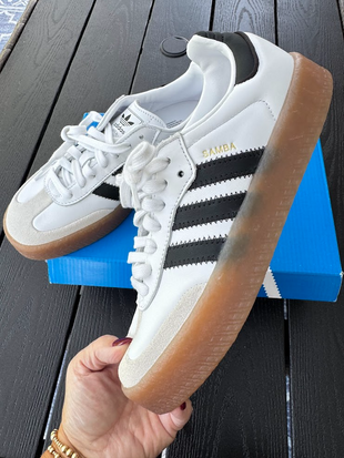I paid WAAAAY more for these!!! Major drop on the adidas Sambas. Grab yours before your size is gone 🏃♀️🏃♀️🏃♀️