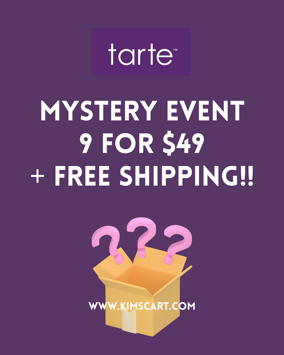TARTE MYSTERY EVENT 9 FOR $49 + Free Shipping!!