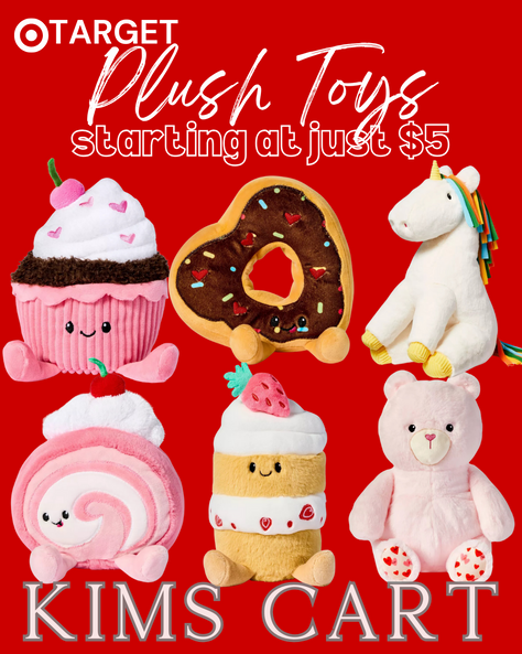 Adorable Plush Toys starting at just $5!!