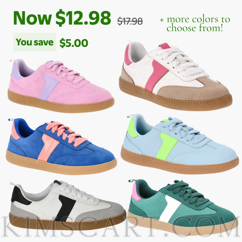 Another Top Seller last week: Wonder Nation Little and Big Kids Unisex Sport Sneakers ONLY $12.98!!