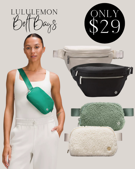 $29 🍋LuLuLemon Everywhere Belt Bag 1L = make awesome gifts!! FREE Shipping on all orders.