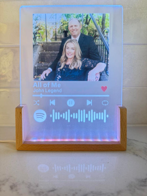 Looking for a custom gift at a great price? I got you! Check out this super cool Personalized Spotify Plaque. Add your photo and song of choice. I love that it has 7 colors that change, too.