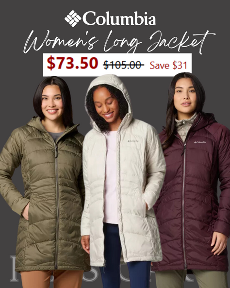 Trending: Women's Columbia Women's Karis Gale™ II Long Jacket in regular and plus sizes just $73.50. ad: