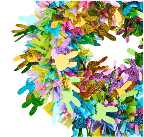 OVER 500+ Purchased in the last 24hrsBunny Tinsel Wreath ONLY $5.97!!!