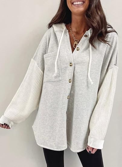 Brand NEW!!! And, oh sooo cute!! SHEWIN Oversized Hooded Sweatshirt with POCKETS Clip the coupon for 30% OFF (may disappear at any time)