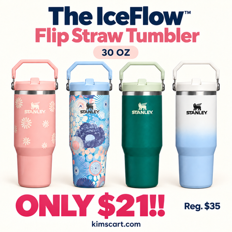 STANLEY 30oz IceFlow Flip Straw Tumbler ONLY $21 (Reg 35!!) 🏃♀️➡️🏃♀️➡️🏃♀️➡️