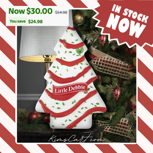 The VIRAL Christmas LED Blow Mold Decor Little Debbie Snack Cake Tree is IN-STOCK & ON S A L E!!!!!