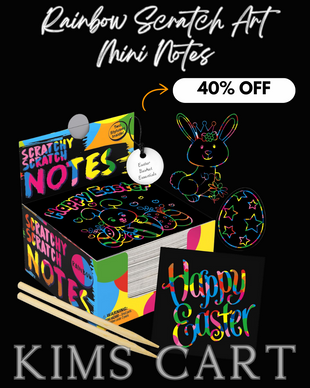 Easter Basket Find!! 🐇 Clip the $2 OFF coupon.150 Rainbow Scratch Art Mini Notes