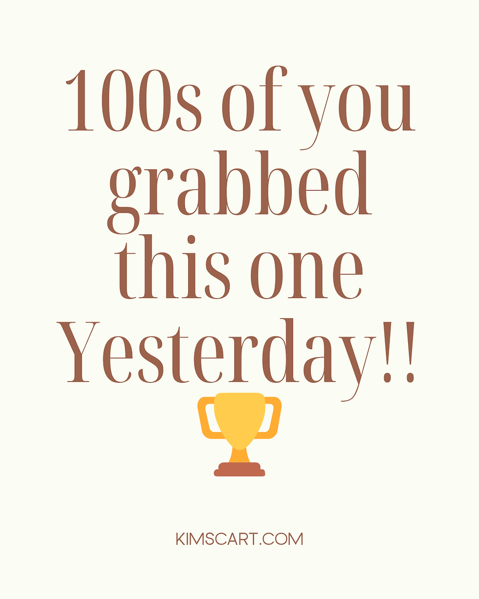 100s of you grabbed this one Yesterday!! 🏆