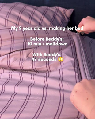 If you have a kid who "can't" make their bed... show them this 👇