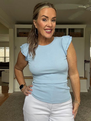 Grab my Ruffle Top 50% OFF at checkout.