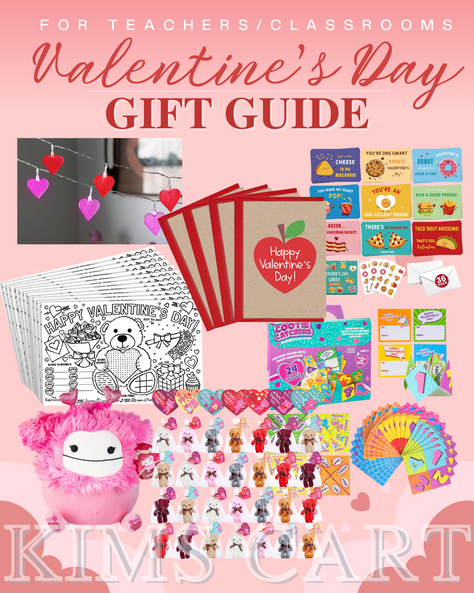 💕🧑🏫Valentine’s Day Gift Guide for Teachers/Classrooms. 👇🏼