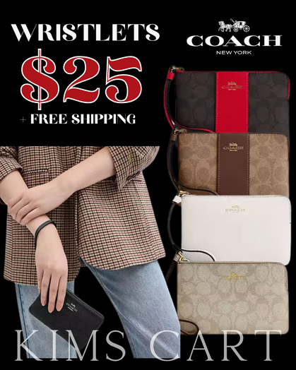 ❤ It's our favorite time of the year to STOCK-UP on these Coach Outlet Wristlets.  ONLY $25 + Free Shipping on all orders.  I grab these for my kids' teachers and add a gift card inside.  ad