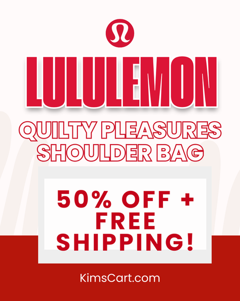 LuLuLemon Quilty Pleasures Shoulder Bag 50% OFF + Free Shipping!