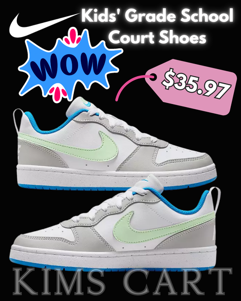 WHAT. IS. HAPPENING? 😱Nike Kids' Grade School Court Shoes ONLY $35.97!!!