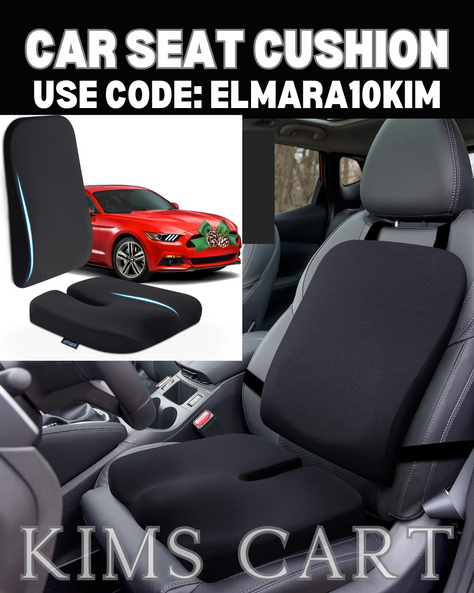 I grabbed this Elmara Car Seat Cushion for a Christmas gift, but it's already wrapped. This Doctor-Designed Car Cushion & Lumbar Support Pillow for Car is wonderful!