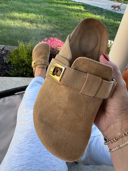 My Dream Pairs Cork Slip-On Mules Clogs with Arch Support are dropping to ONLY $17.99 today!!!  Fits TTS. Marked down + use code XPEBU87O at checkout