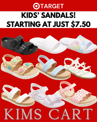 🐰 EASTER BASKET FIND: Kids' Sandals starting at just $7.50!!! 🔗⬇