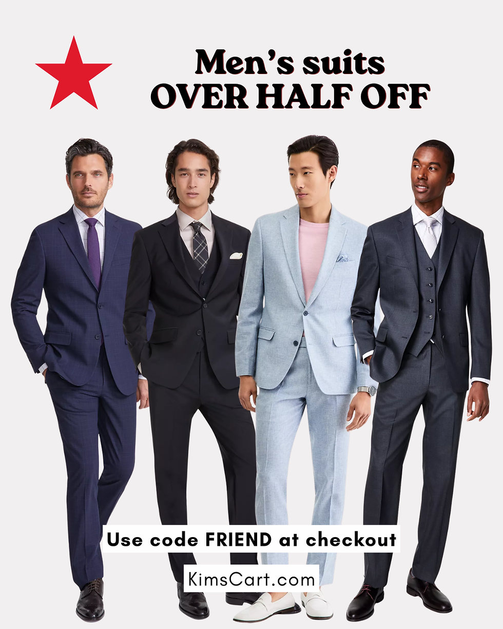 NOW is a great time to grab men’s suits!!