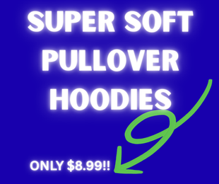 Super soft pullover hoodies only $8.99!!