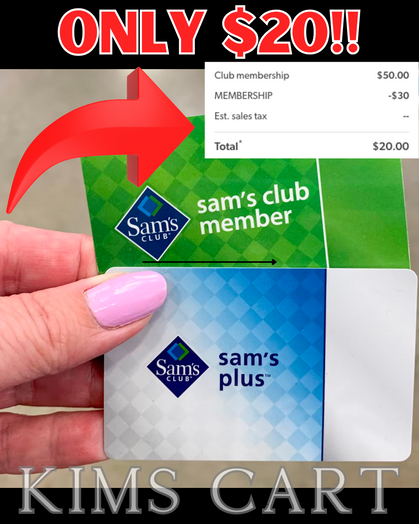 Limited Time OFFER: Join Sam's Club NOW to get 60% OFF!! That's ONLY $20 for a 1-year Membership. 👉 