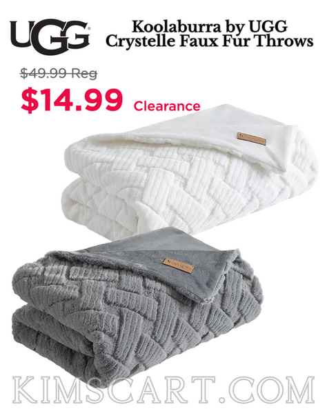 These will go FAST!!  UGG Throws ONLY $14.99