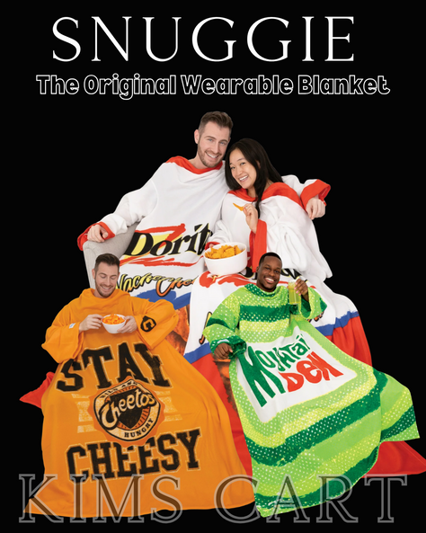 You guys. THESE. ARE. HILARIOUS!! 😂😂😂 Doritos Snuggie, Mt. Dew Snuggie and Cheetos Snuggie. Would make a super fun gift!!