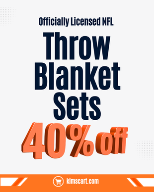 Officially Licensed NFL Throw Blanket Sets 40% OFF Today ONLY!!