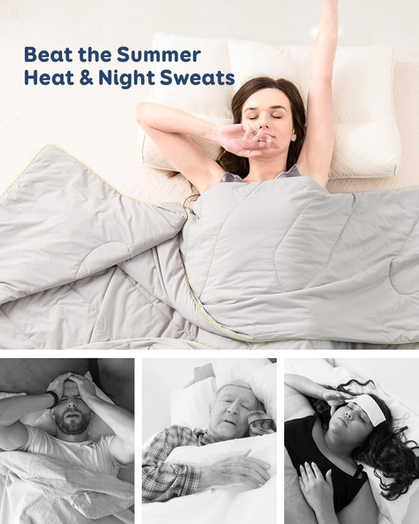 I took a long weekend off from work and went out west to Salt Lake City to visit my stepson. I definitely could have used this Cooling Comforter!!