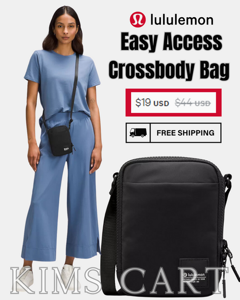 I'm honestly SHOCKED this hasn't sold out yet! LuLuLemon Easy Access Crossbody Bag ONLY $19 SHIPPED!!!! 🤯🤯🤯