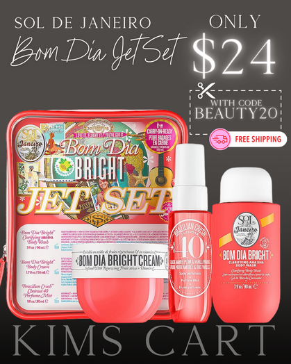 GO, GO, GO!!! 🏃♀️🏃♀️🏃♀️ Grab The Sol de Janeiro Bom Dia Jet Set for ONLY $24 + Free Shipping with code BEAUTY20