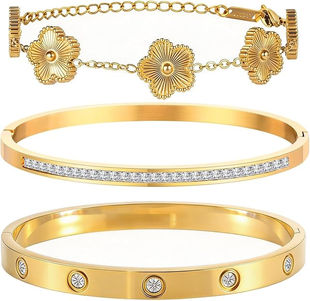 18ct Gold Plated Bracelet Set 50% OFF!