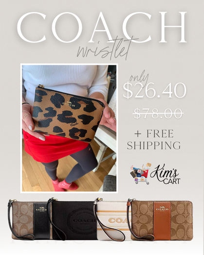 Snag this Coach Outlet Wristlet for ONLY $26.40 (Reg $78) + Free Shipping