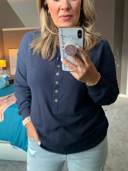 I LOOOOVE this top!! It's super soft, thin material and universally flattering on all body types!! Clip the coupon + use code for a DEAL