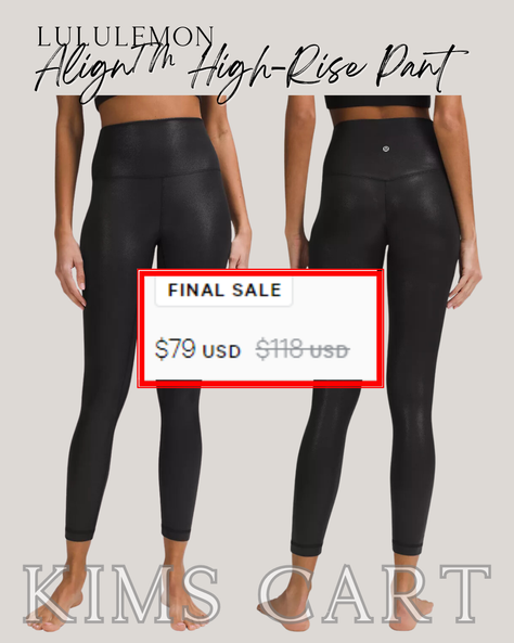 ⭐️ SHINE lululemon Align™ High-Rise Pant 25" just dropped! $79 + Free Shipping