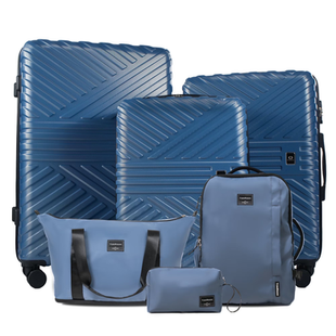 Almost half off this 6-Piece Hardsided Luggage Set!