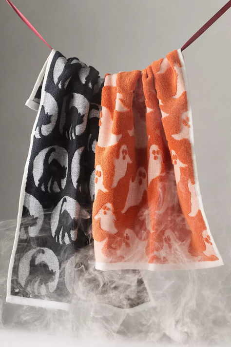 Icon Jacquard Spooky Dish Towels, Set of 2. 50% OFF in your cart!!