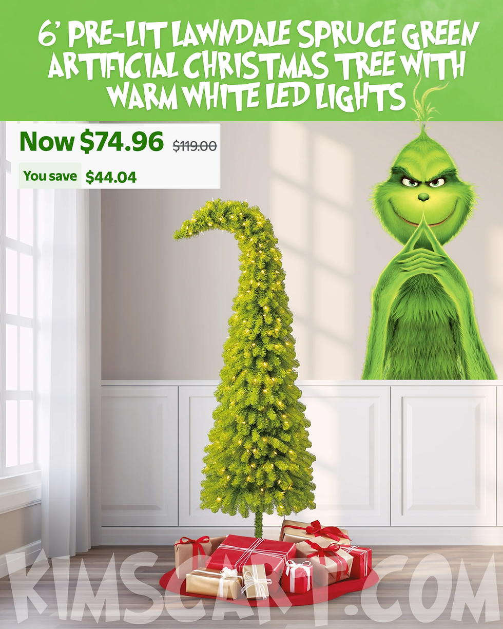 The popular Grinch Christmas Tree is a d e a l today!