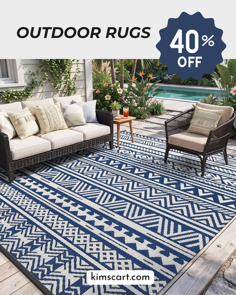 Outdoor Rugs 40% OFF!!