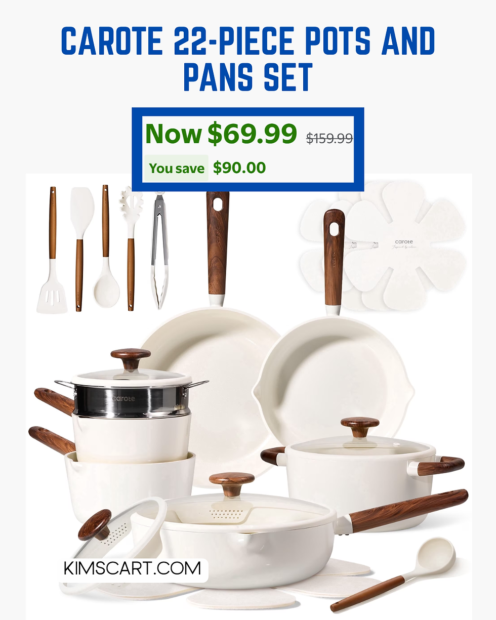 FLASH DEAL: Carote 22-Piece Pots and Pans Set