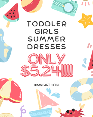 Toddler Girls Summer Dresses ONLY $5.24!!!! Sizes 12Mβ5T